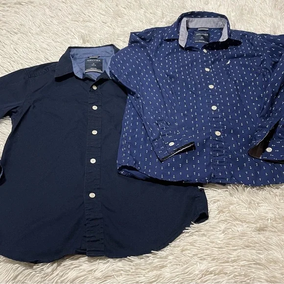 Two" Pieces-Náutica Button Down Shirt Kids - Picture 7 of 11